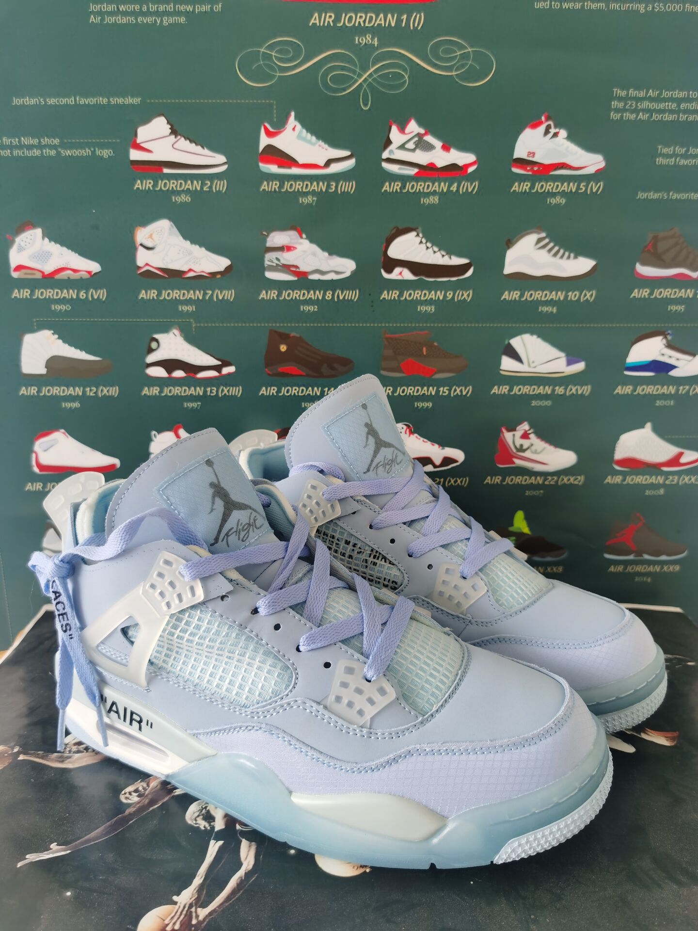 New Air Jordan 4 Retro Baby Blue